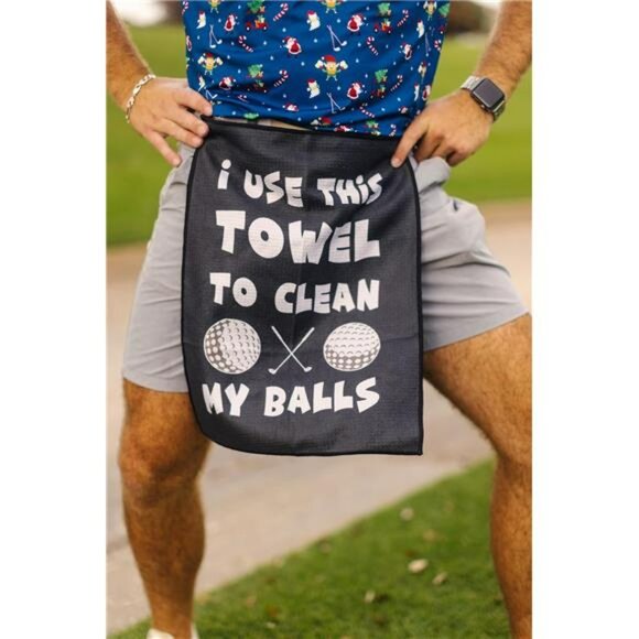 Microfiber Golf Towel with Clip Quick Dry Cleaning Cloth for Clubs and Balls - Picture 2 of 7